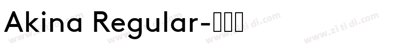 Akina Regular字体转换